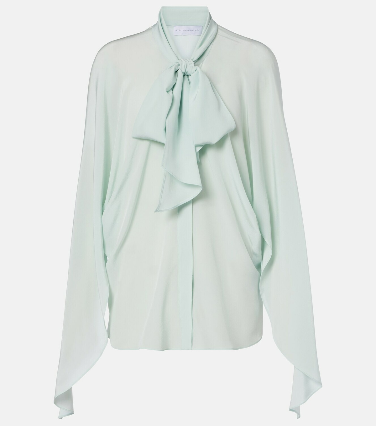 Stella McCartney Tie-neck silk blouse
