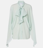 Stella McCartney Tie-neck silk blouse