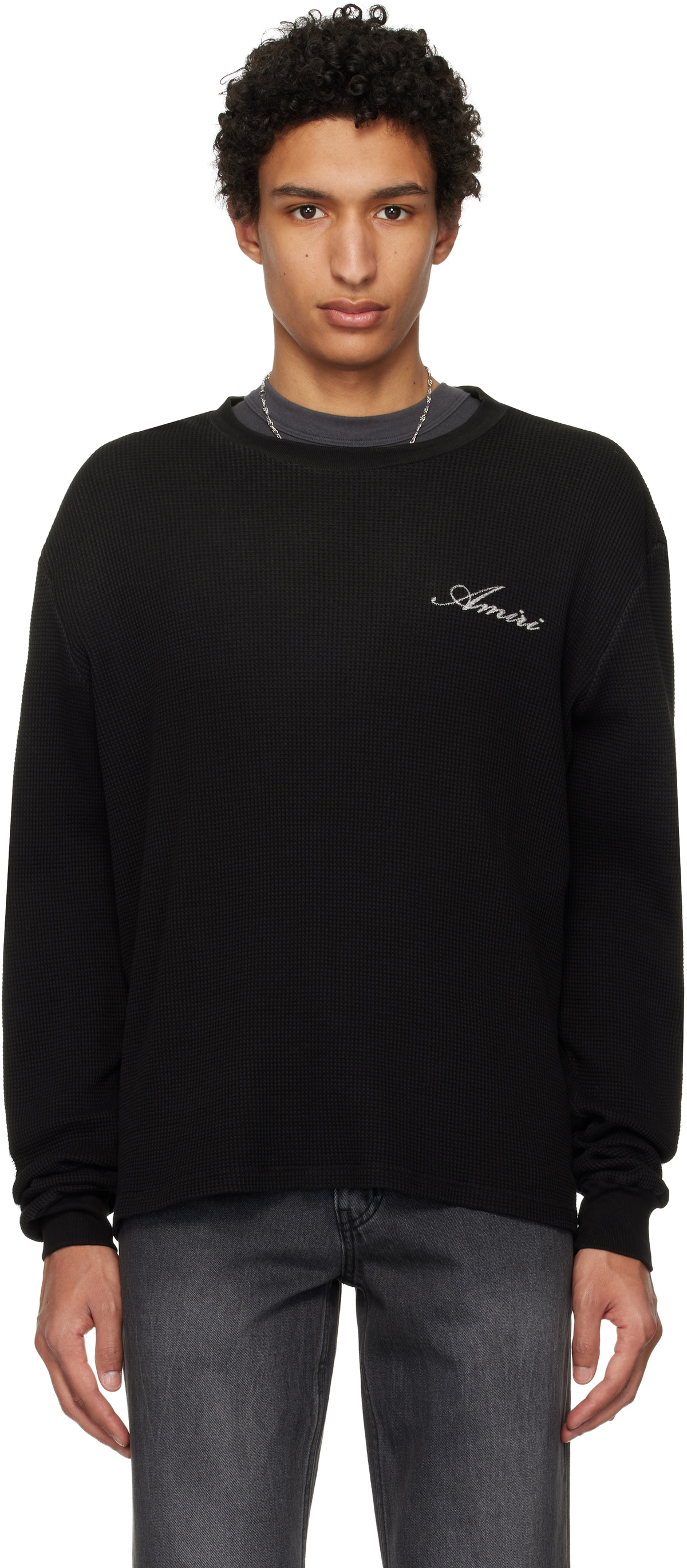 AMIRI Black Bones Long Sleeve T-shirt Amiri