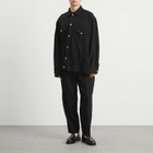 Comme des Garçons Men's Asymetric Denim Jacket in Black