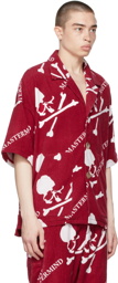 mastermind WORLD Red Terrycloth Logo Short Sleeve Shirt