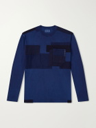 Blue Blue Japan - Nenrin Patchwork Cotton-Jersey T-Shirt - Blue