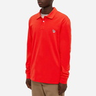 Paul Smith Men's Long Sleeve Zebra Polo Shirt in Red