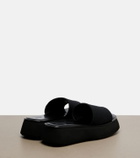 Gucci GG canvas platform slides