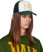Palm Angels Green & White PA League Cap
