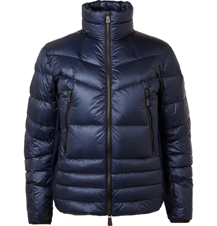 Photo: Moncler Grenoble - Canmore Quilted Nylon Down Ski Jacket - Blue