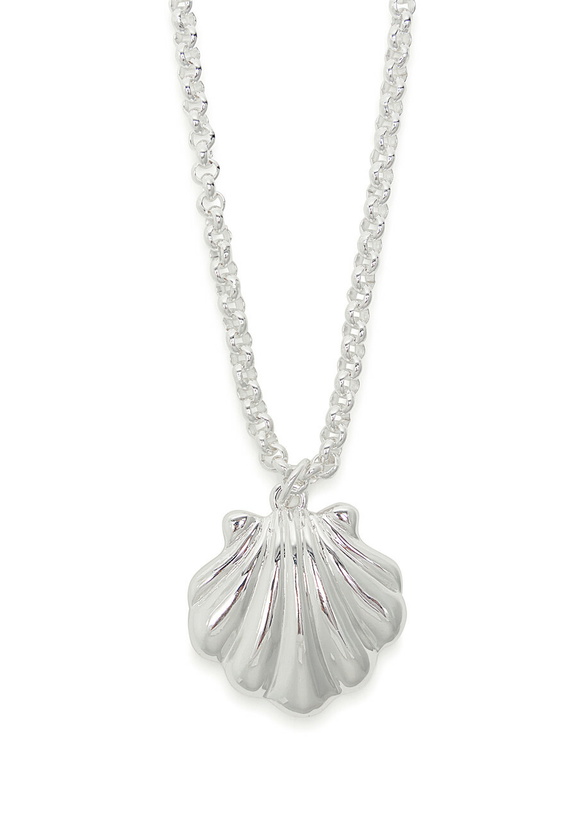 Photo: Timeless Pearly Shell Sterling Silver Necklace - One Size