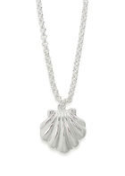 Timeless Pearly Shell Sterling Silver Necklace - One Size