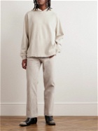 Our Legacy - Distressed Cotton and Linen-Blend Hoodie - Neutrals