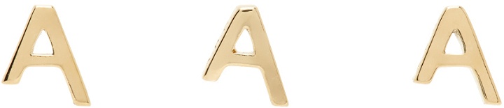 Photo: A.P.C. Gold 'A' Earrings