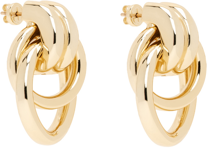 【関税込み】ANINE BING ゴールド Knot ピアス Anine Bing - Triple Knot Earrings in Gold – Blond Genius