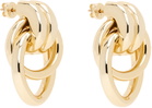 ANINE BING Gold Double Knot Earrings