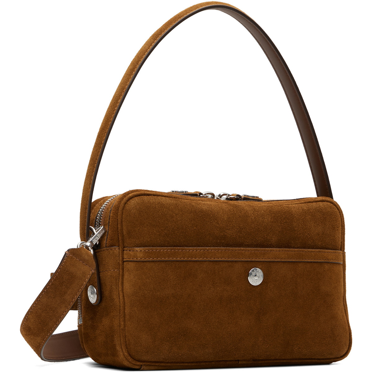 Acne Studios Brown Camero Party Suede Bag