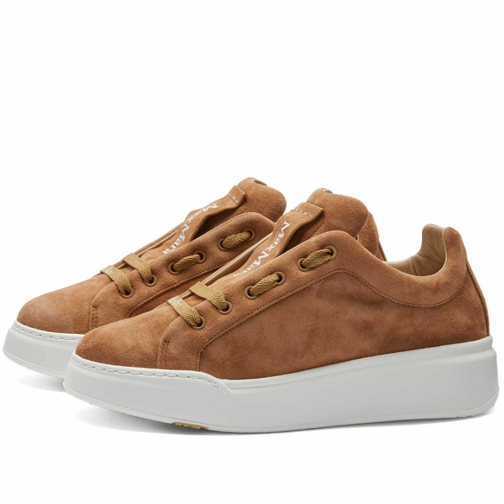Photo: Max Mara Women's Maxisf Cour Sneakers in Tobacco