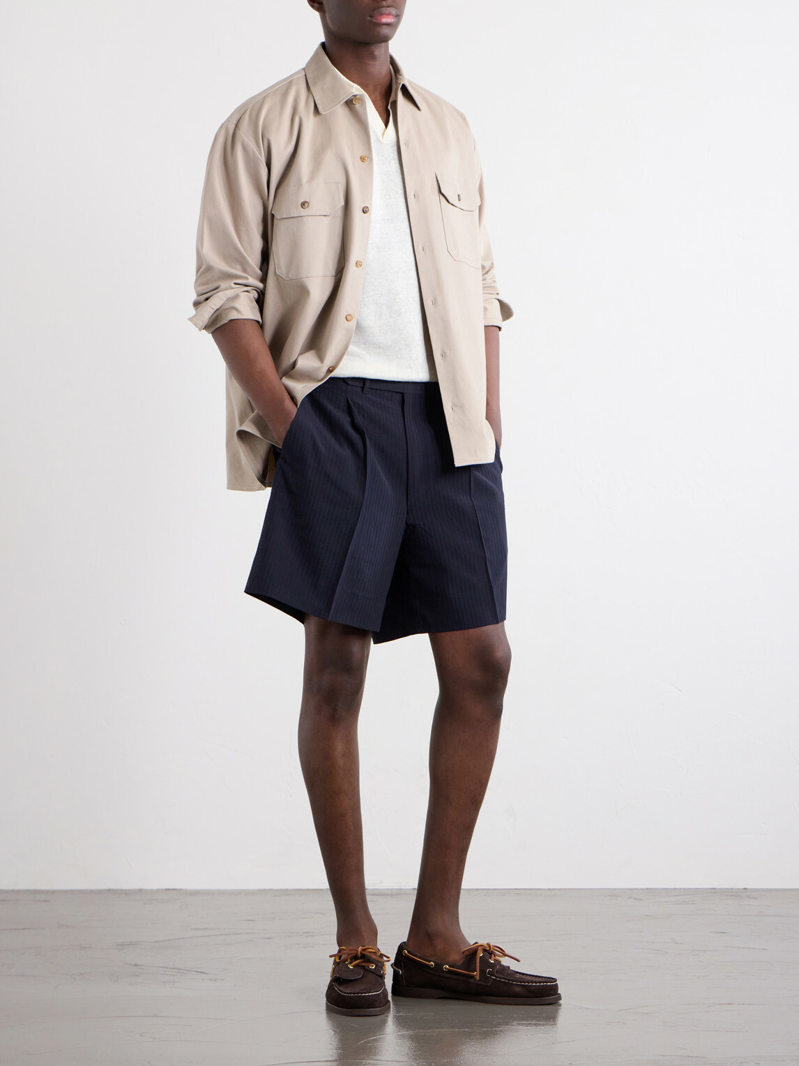 Onia - Linen Polo Shirt - Neutrals