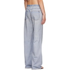 rag & bone Blue Miramar Drawstring Wide-Leg Trousers