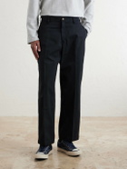 Neighborhood - Wide-Leg Twill Trousers - Black