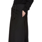 Fumito Ganryu Black Wool Ultra Wide Trousers