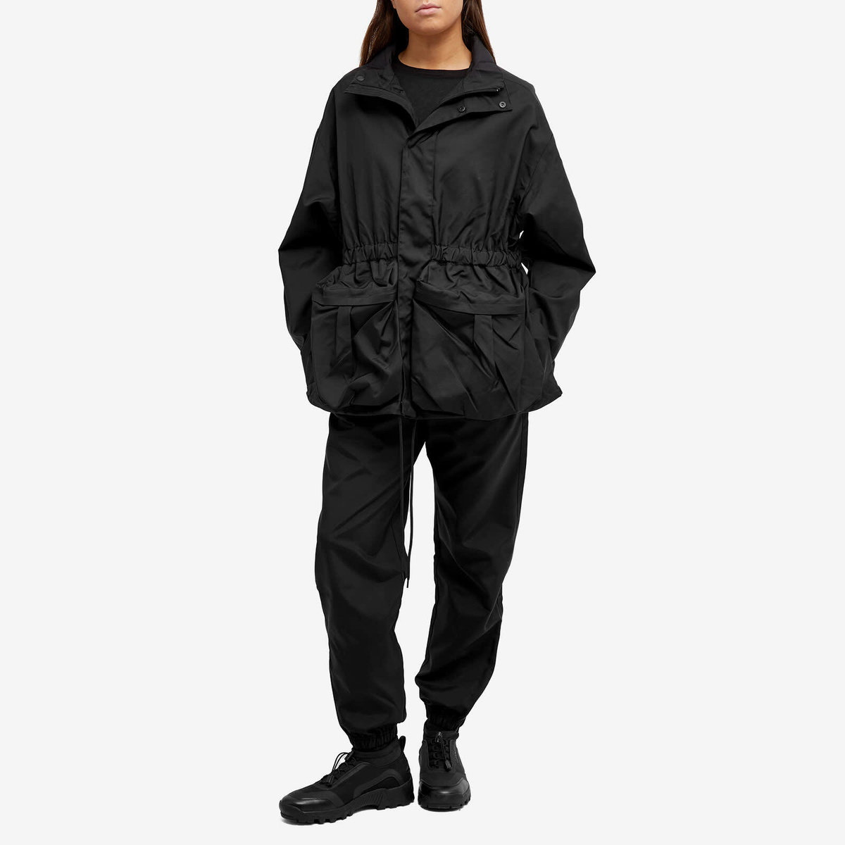 Wardrobe.nyc Women's Longline Parka Jacket in Black WARDROBE.NYC Wardrobe.nyc Women's Longline Parka Jacket in Black WARDROBE.NYC