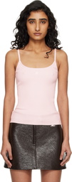 Courrèges Pink Reedition Rib Knit Tank Top