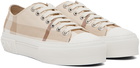 Burberry Beige Check Sneakers