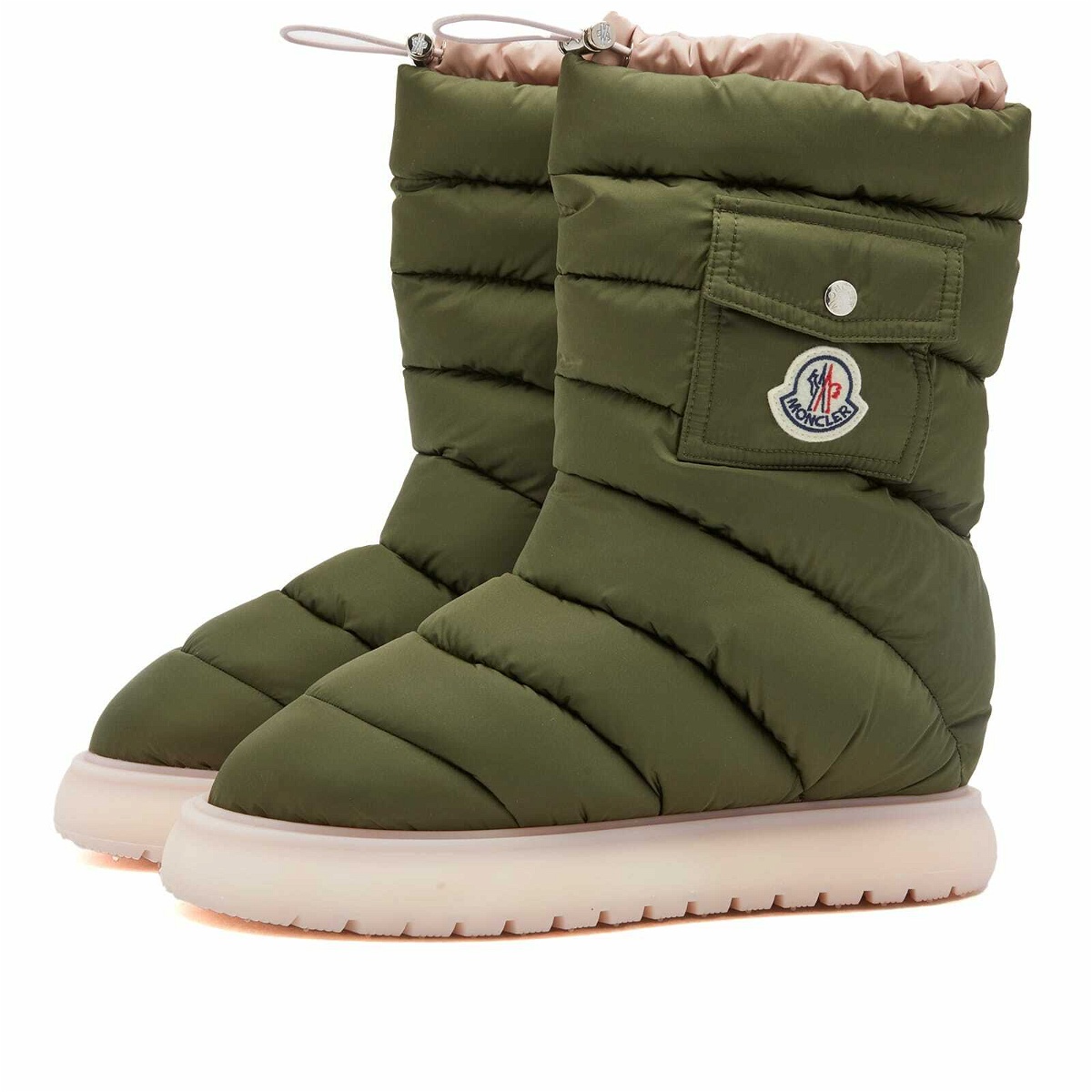 Photo: Moncler Women's Gaia Pocket Mid Snow Boots in Green