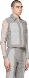 Eckhaus Latta Grey & Pink Blunt Jacket