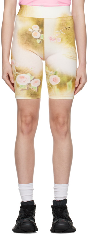 Photo: OPEN YY Green Floral Shorts