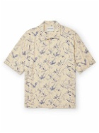GENERAL ADMISSION - Convertible-Collar Floral-Print Voile Shirt - Neutrals