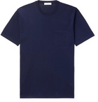 Mr P. - Knitted Cotton T-Shirt - Blue