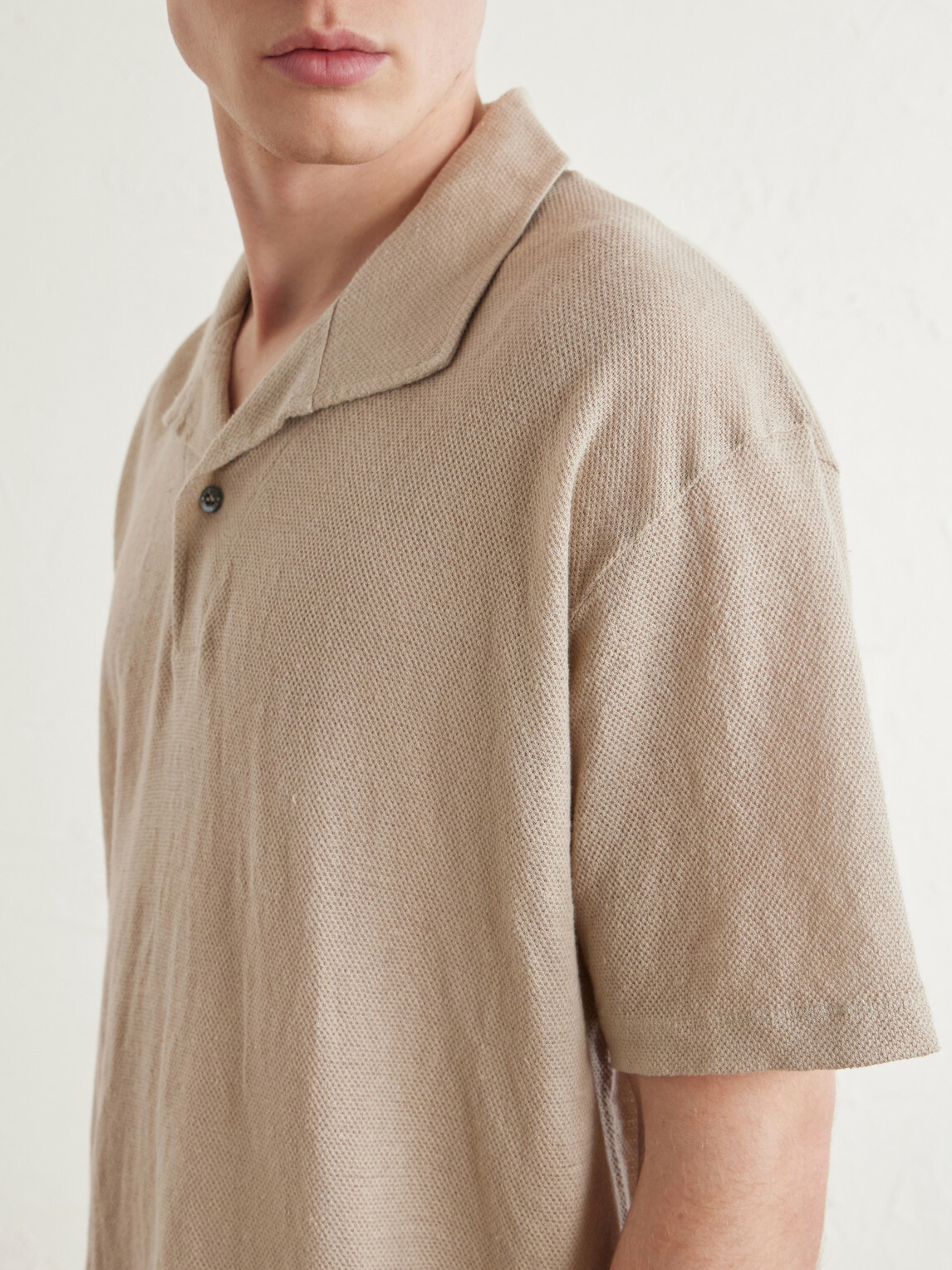 Sunspel - Linen-Piqué Polo Shirt - Brown