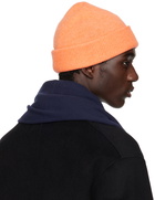 Acne Studios Orange Micro Patch Beanie