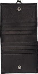 YOHJI YAMAMOTO Black Clasp M Wallet