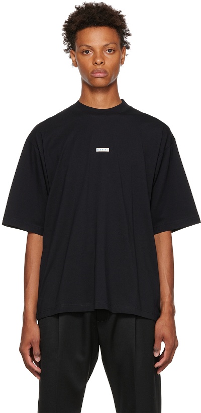 Photo: Marni Three-Pack Black Logo T-Shirts