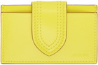 JACQUEMUS Yellow La Casa 'Le porte-carte Bambino' Card Holder