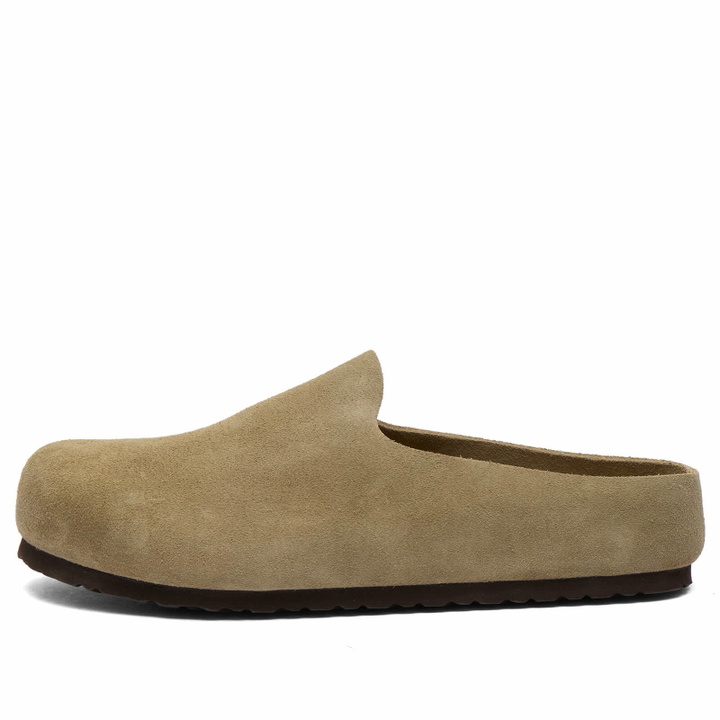 Photo: Birkenstock Men's Amsterdam Wrapped in Taupe Suede