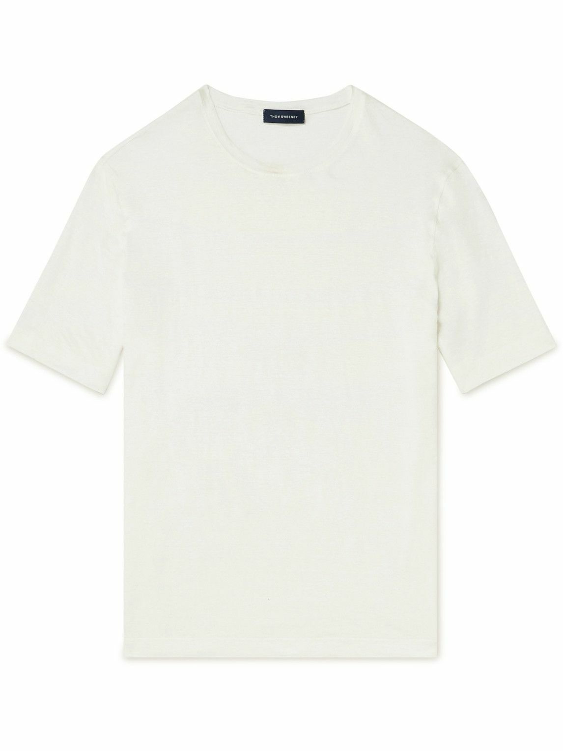 Thom Sweeney - Stretch-Linen T-Shirt - White Thom Sweeney