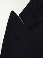 The Row - Donnes Double-Breasted Grain de Poudre Virgin Wool Suit Jacket - Blue