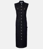 Sportmax Farfalla denim midi dress