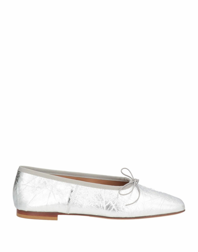 Photo: Mansur Gavriel Square Toe Ballerina Womens Ballet flats in Silver