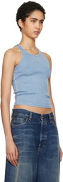 Alexander Wang Blue Classic Racer Tank Top