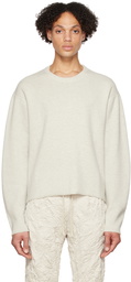 John Elliott Gray Cropped Sweater