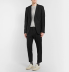 AMI - Black Cropped Wool Suit Trousers - Black