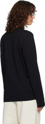 AMI Paris Black Ami de Coeur Long Sleeves T-shirt