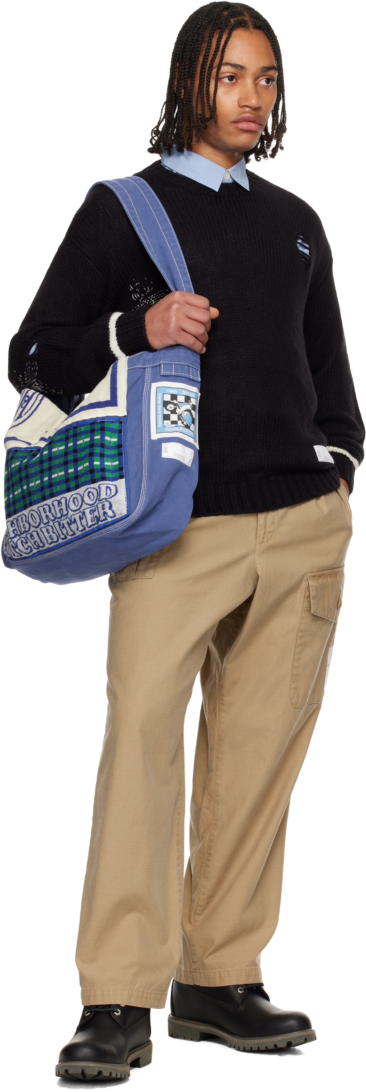 Neighborhood Black Crewneck Sweater
