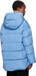 Max Mara Blue The Cube Taffy Reversible Down Jacket