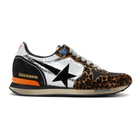 Golden Goose Brown and Black Running Sneakers