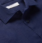 Kingsman - Orlebar Brown Giles Slim-Fit Linen Shirt - Navy