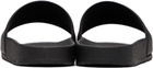 Hugo Black Tonal Logo Italian-Made Sandals