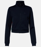 Gucci Web Stripe jersey zip-up sweatshirt